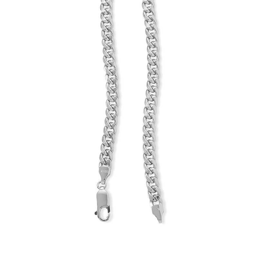 Banter 10K Semi-Solid White Gold Cuban Chain - 22" Necklaces