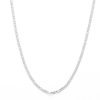 Banter 10K Hollow White Gold Valentino Chain - 18" Necklaces