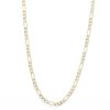 Banter 060 Gauge Figaro Chain Necklace In 10K Hollow Gold Necklaces