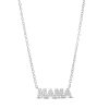 Banter 1/8 Ct. T.W. Diamond Mama Pendant Necklace In Sterling Silver - 18" Necklaces