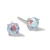 Banter 4Mm Iridescent Cubic Zirconia Stud Earrings In Sterling Silver Earrings