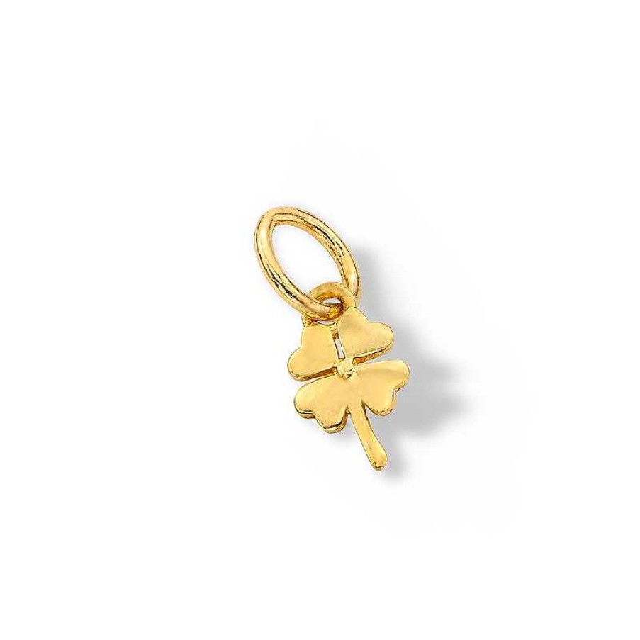 Banter 14K Semi-Solid Gold Clover Charm Charms