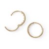 Banter Cubic Zirconia Five Stone Huggie Hoop Earrings In 14K Solid Gold Earrings