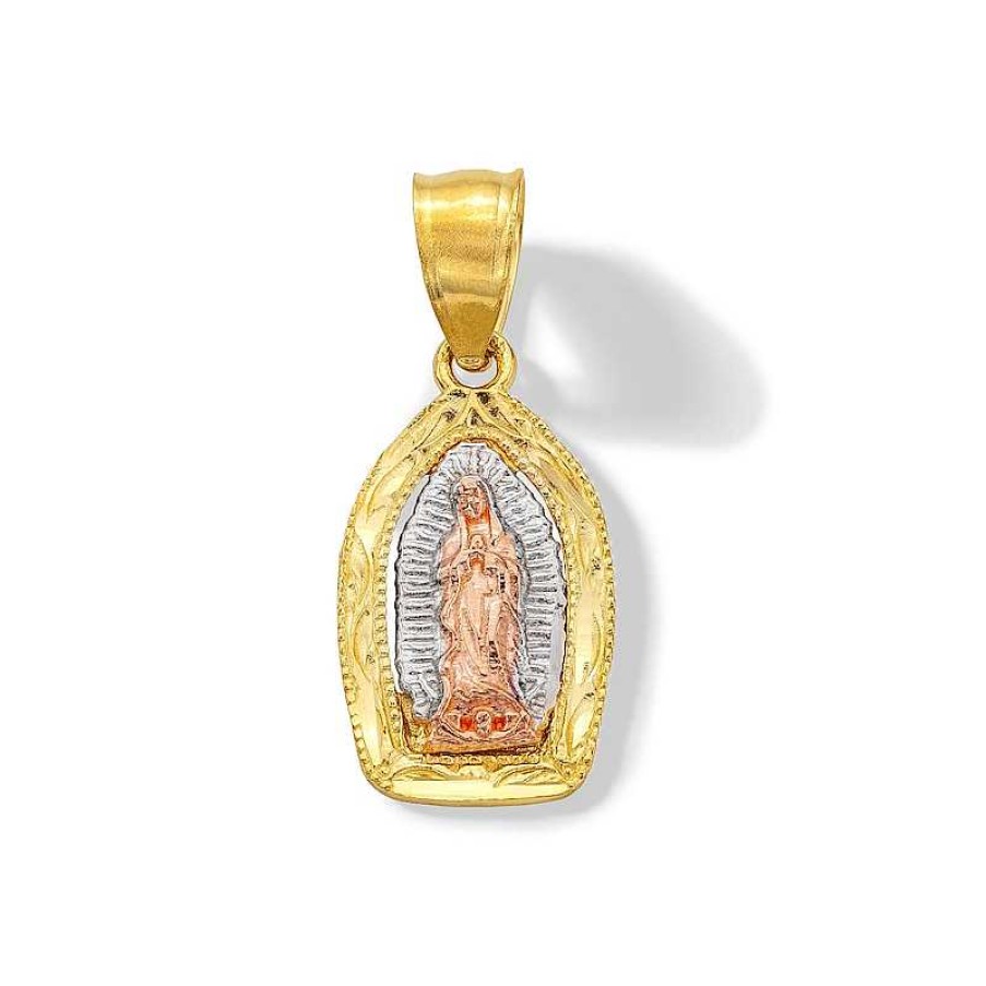 Banter 14K Solid Gold Our Lady Of Guadalupe Tri-Color Charm Charms