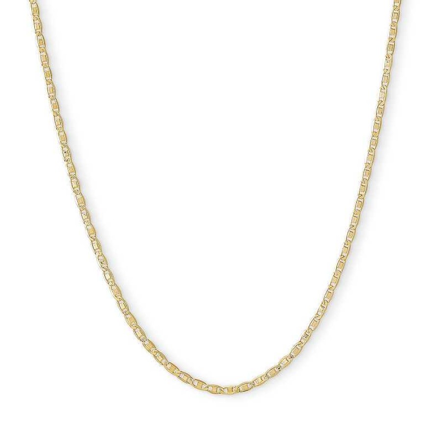 Banter 040 Gauge Valentino Chain Necklace In 10K Hollow Gold - 26" Necklaces