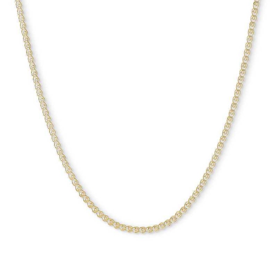 Banter 030 Gauge Fashion Chain Necklace In 10K Hollow Gold - 20" Necklaces