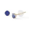 Banter 4Mm Lab-Created Sapphire Stud Earrings In 10K Gold Earrings