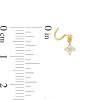 Banter 14K Solid Gold Cz Dangle Nose Screw - 22G Nose