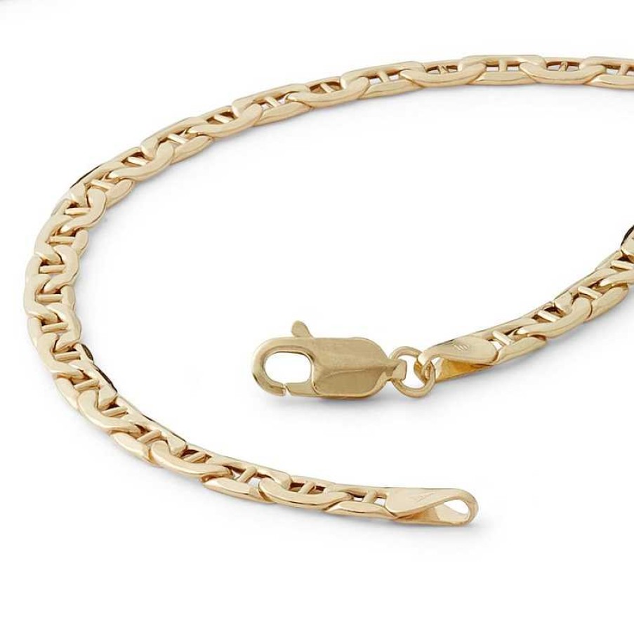 Banter Made In Italy 100 Gauge Mariner Chain Bracelet In 10K Hollow Gold - 8" Bracelets