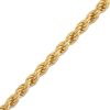 Banter Made In Italy 120 Gauge Rope Chain Bracelet In Solid Sterling Silver With 10K Gold Plate - 9" Bracelets