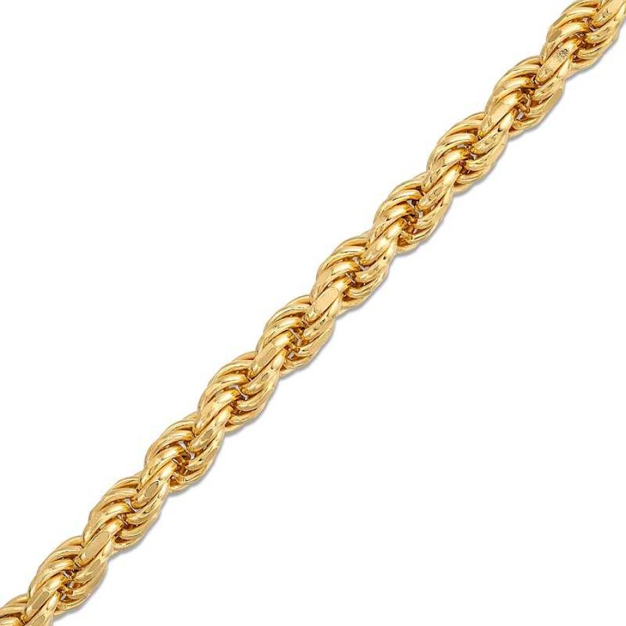 Banter Made In Italy 120 Gauge Rope Chain Bracelet In Solid Sterling Silver With 10K Gold Plate - 9" Bracelets