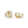 Banter 1/8 Ct. T.W. Diamond Micro Heart Square Stud Earrings In 10K Gold Earrings