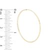 Banter 10K Tube Hollow Gold Diamond-Cut Continuous Hoops Earrings