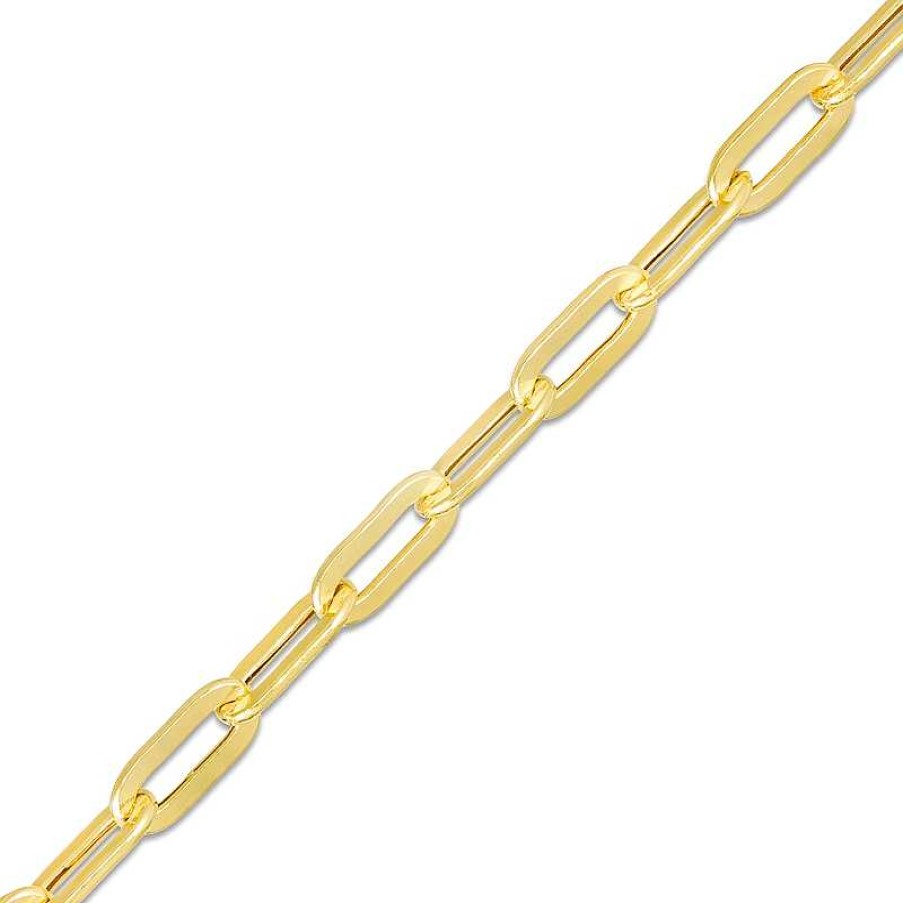 Banter 3.6Mm Paper Clip Chain Bracelet In 10K Semi-Solid Gold - 7.25" Bracelets