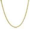 Banter 014 Gauge Rope Chain Necklace In 14K Hollow Gold - 20" Necklaces