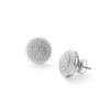 Banter 1/5 Ct. T.W. Diamond Layered Circle Stud Earrings In Sterling Silver Earrings