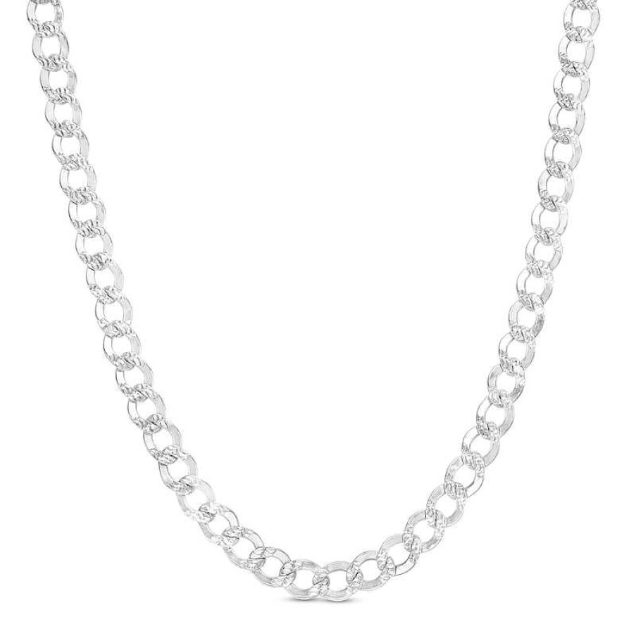 Banter 5Mm Flat Curb Chain Necklace In Solid Sterling Silver - 20" Necklaces