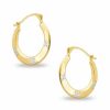 Banter Hoop Earrings With Diamond-Cut Stars In 10K Two-Tone Gold Earrings