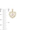 Banter Quince Filigree Heart Two-Tone Necklace Charm In 10K Gold Charms