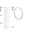 Banter 14K Tube Hollow Gold Multi-Finish Continuous Hoops Earrings