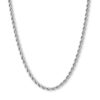 Banter 10K Semi-Solid White Gold Rope Chain - 22" Necklaces