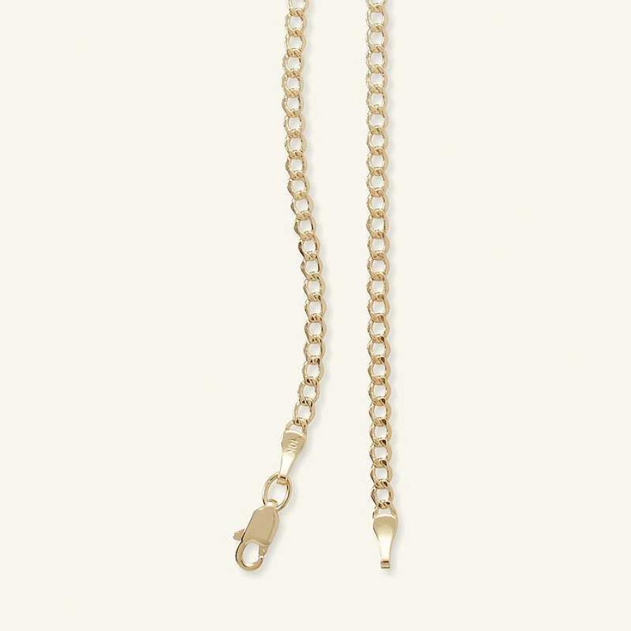 Banter 10K Hollow Gold Beveled Curb Chain - 22" Necklaces