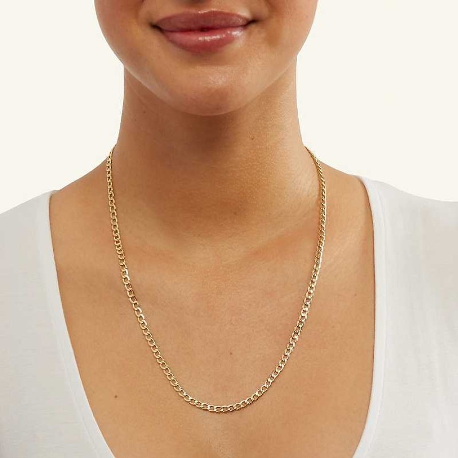 Banter 10K Hollow Gold Curb Chain - 22" Necklaces