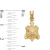 Banter 10K Hollow Gold Puff Turtle Necklace Charm Charms