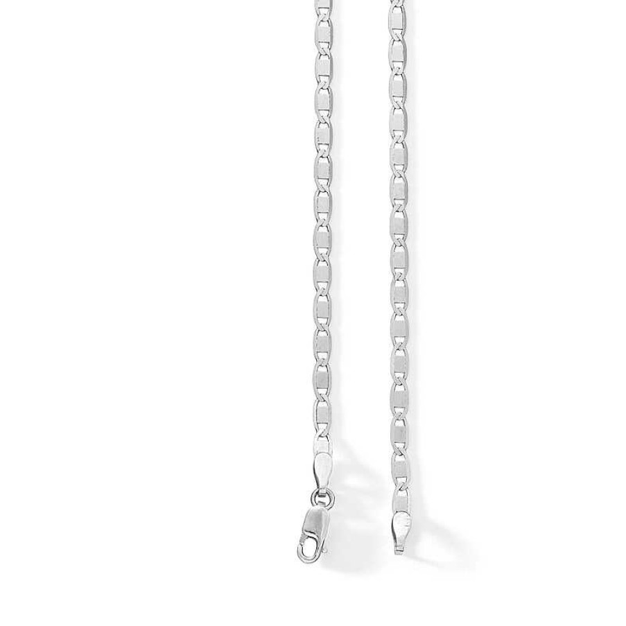 Banter Made In Italy 060 Gauge Solid Valentino Chain Necklace In Sterling Silver 22" Necklaces