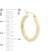 Banter 25Mm Diamond-Cut Hoop Earrings In 14K Tube Hollow Gold Earrings