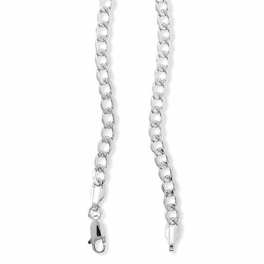 Banter 10K Hollow White Gold Curb Chain - 22" Necklaces