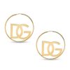 Banter Personalized Initial Hoop Earrings In Semi-Solid Sterling Silver With 14K Gold Plate Earrings