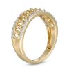 Banter 1/8 Ct. T.W. Diamond Border Chain Link Ring In 10K Gold Rings