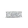 Banter Cubic Zirconia Baguette And Round Eternity Ring In Sterling Silver Rings