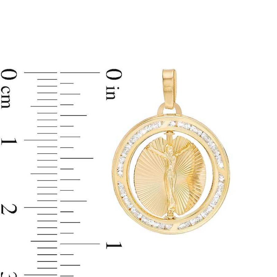 Banter Double Sided Mary Jesus Necklace Charm In 10K Semi-Solid Gold Charms